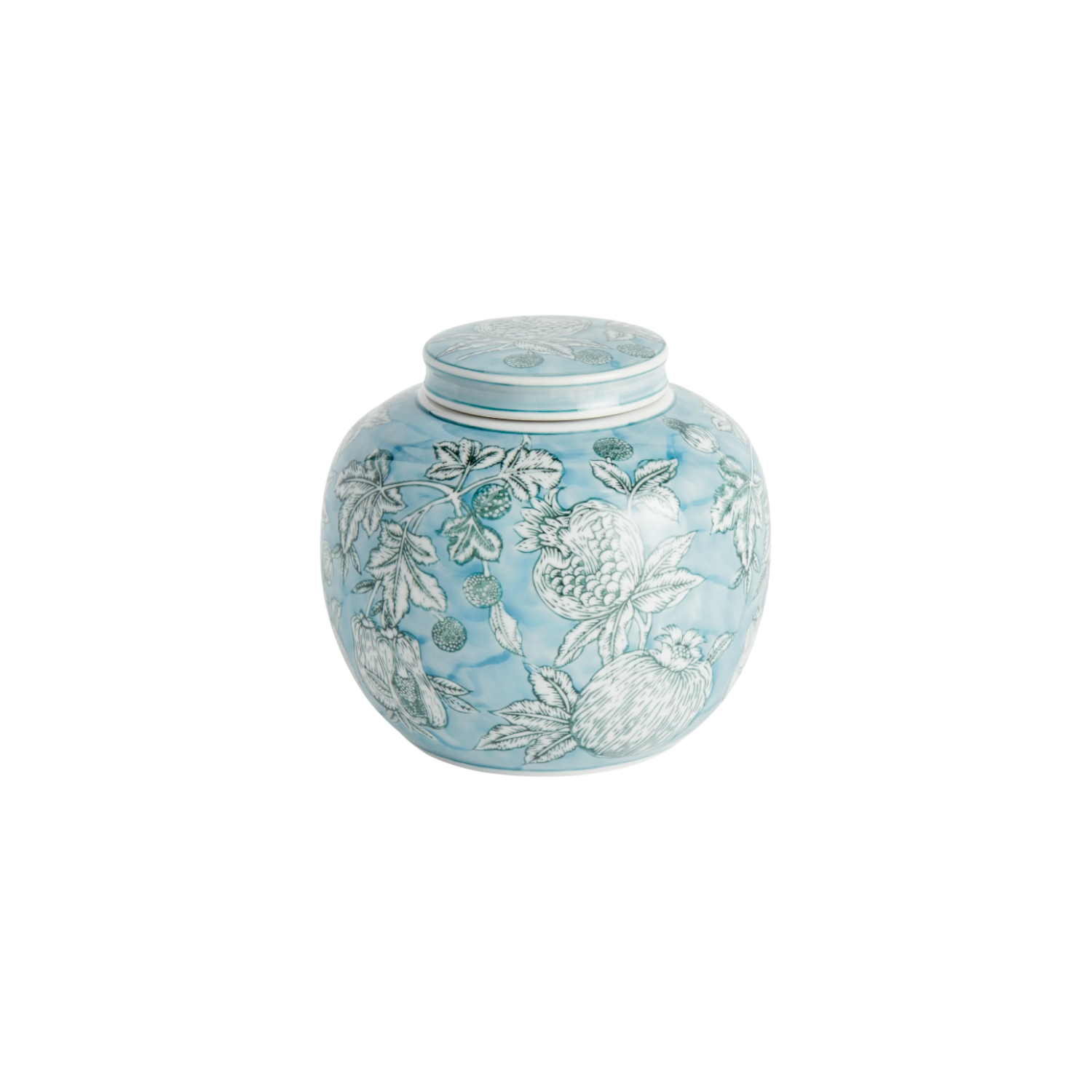 Pomegranate Sketch Lidded Jar
