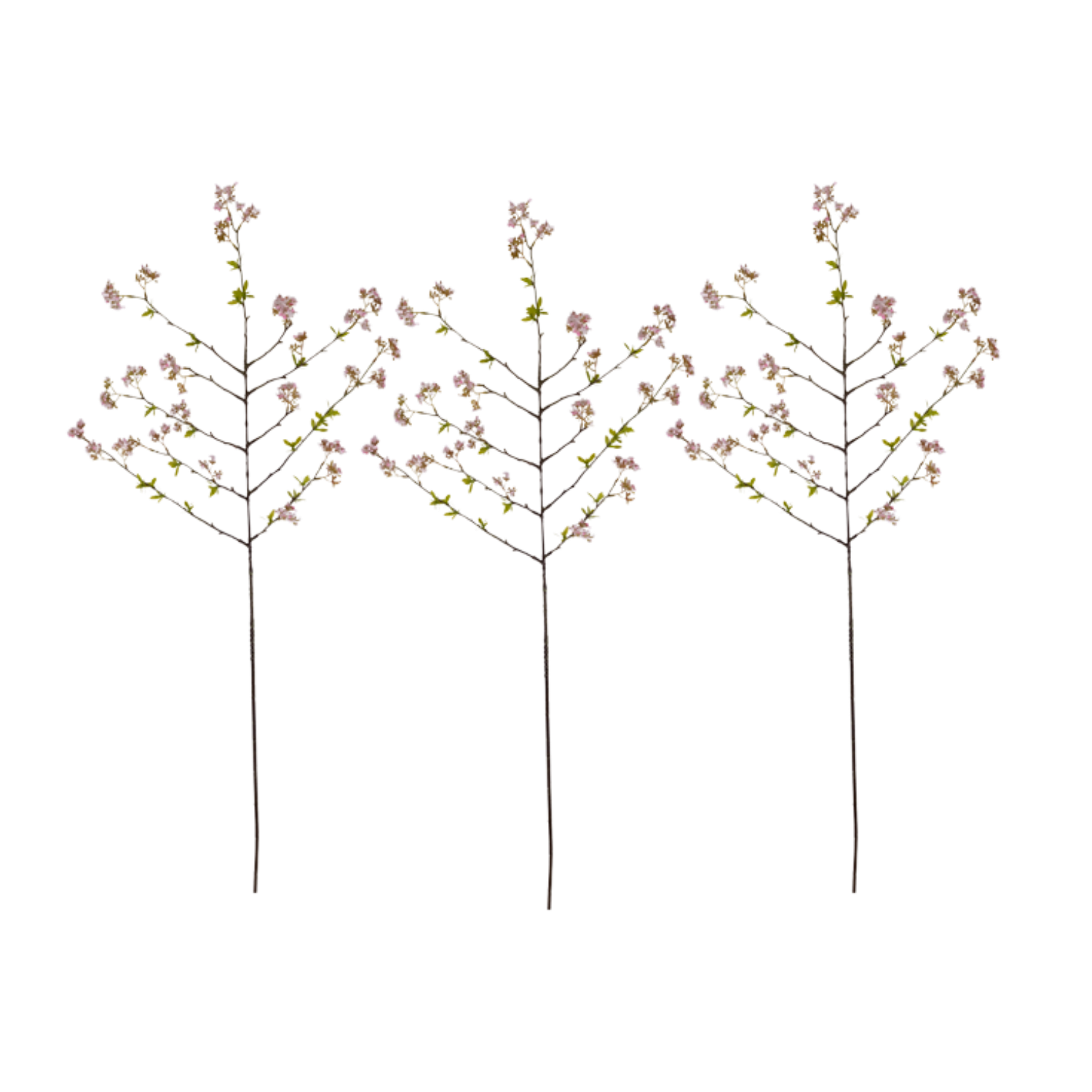 Artificial Cherry Blossom, Pink - Set of 3