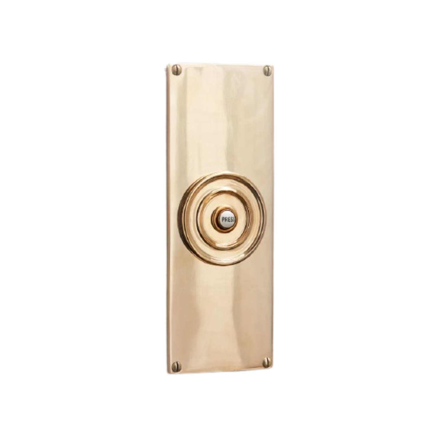 Downing Street Bell Push Polished Brass Unlacquered