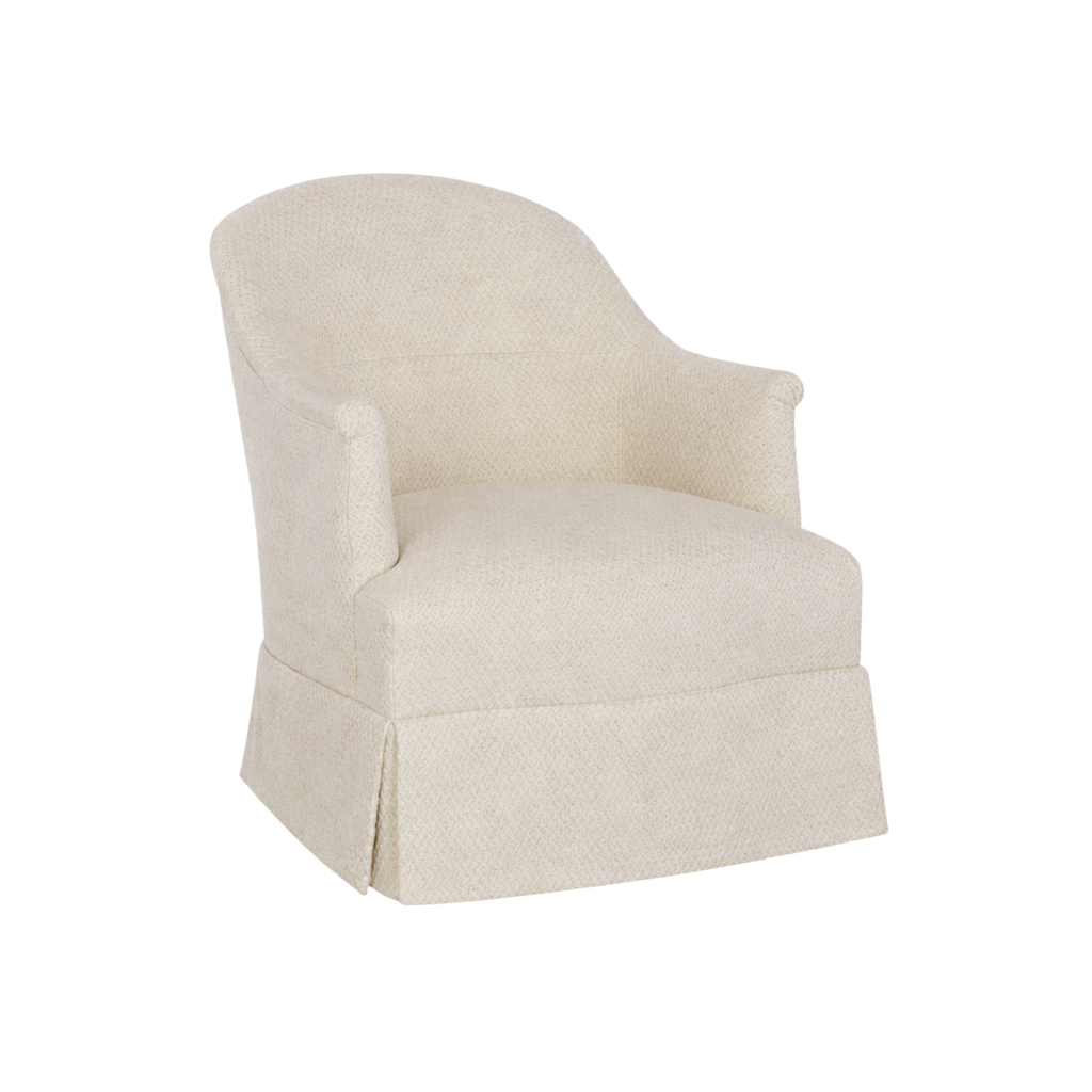 Romain Skirted Chair Warm Porcelain