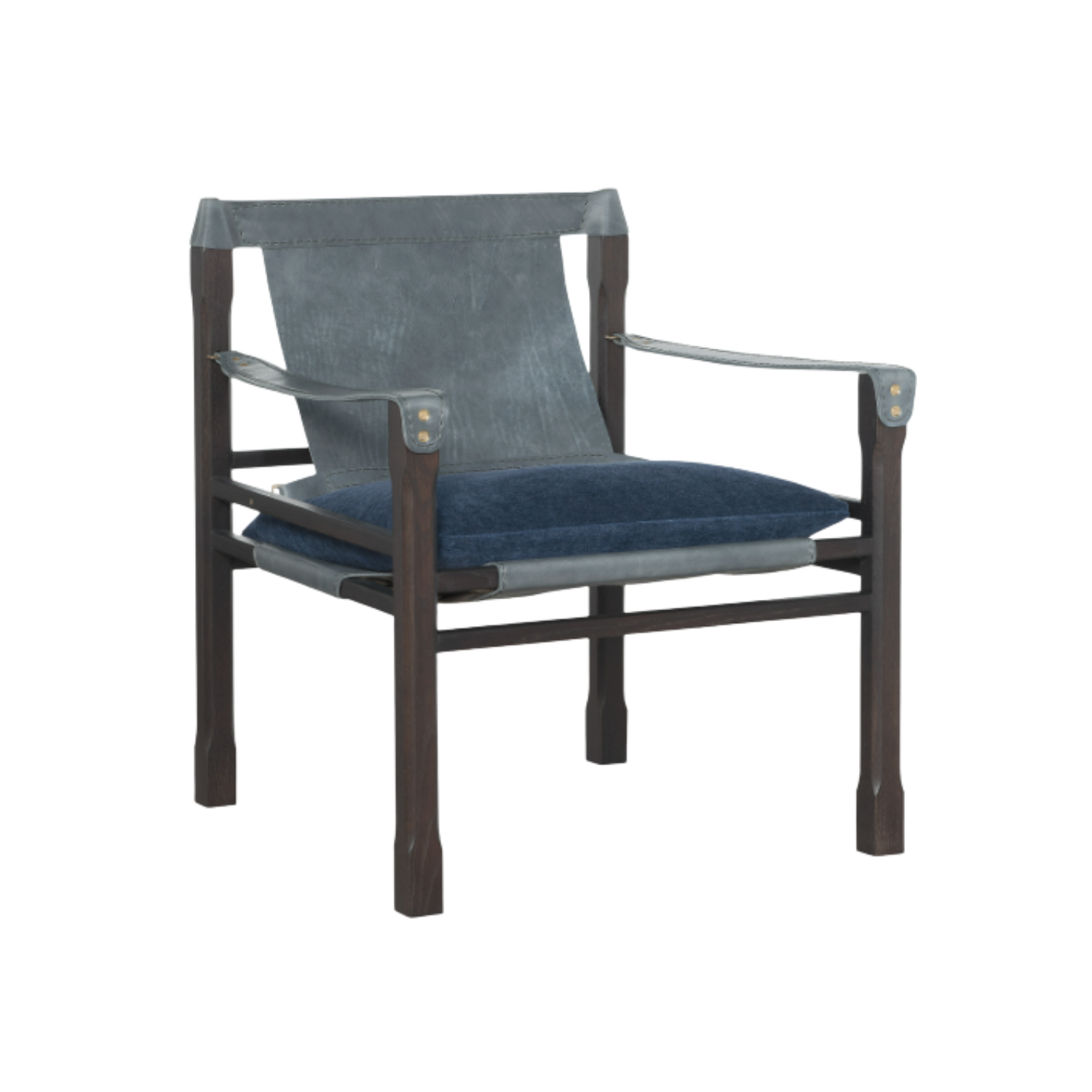 Henry Leather Chair in Alpaca Harbor