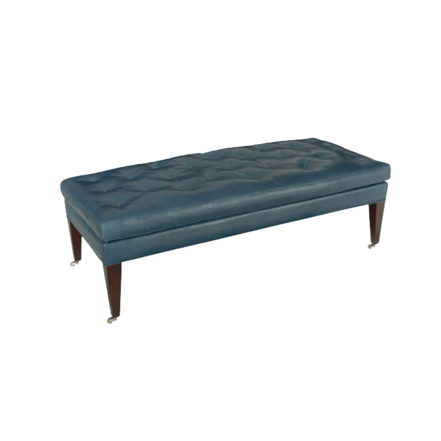 Bruno Ottoman in Midnight Blue