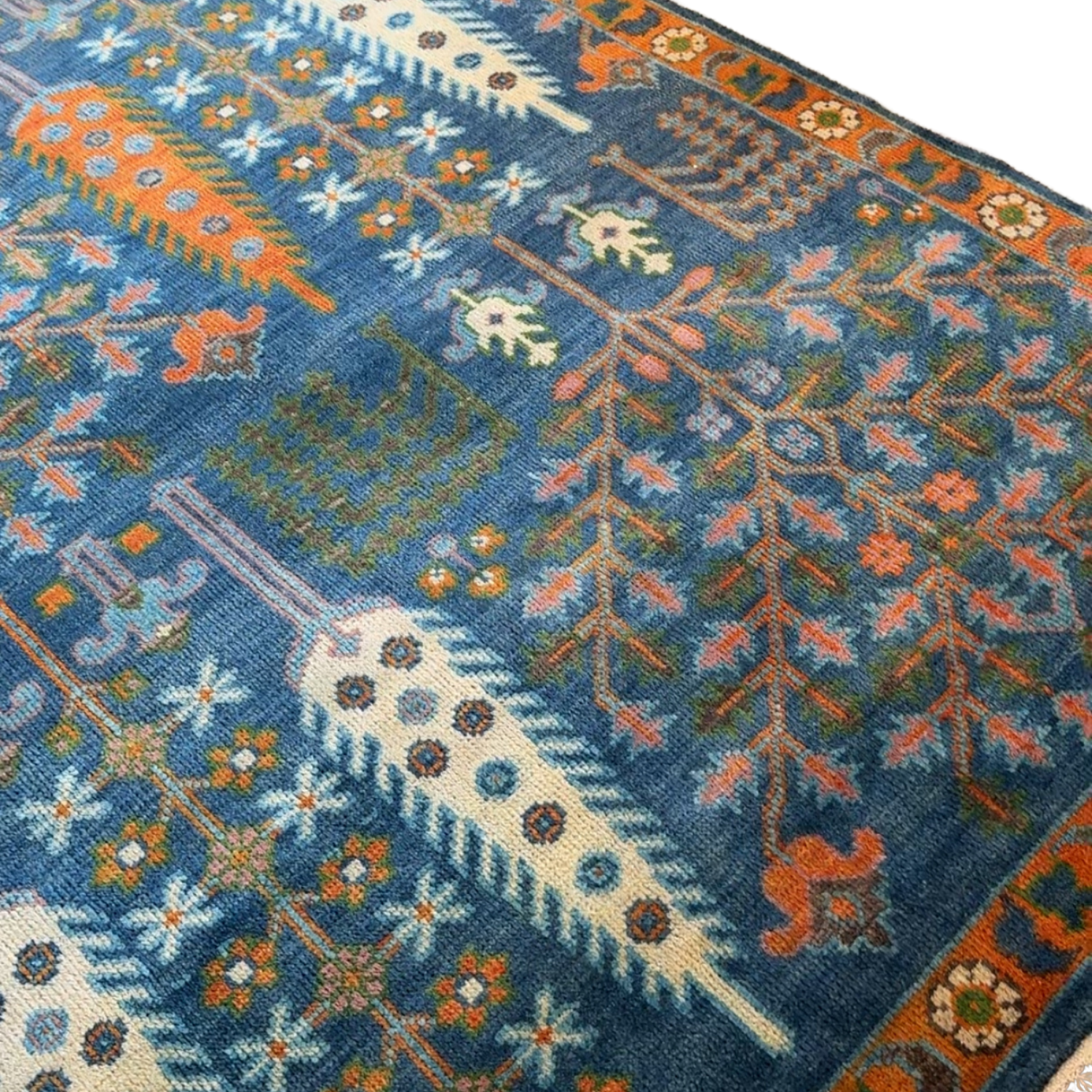 Turkish Blue Tree of Life Rug
