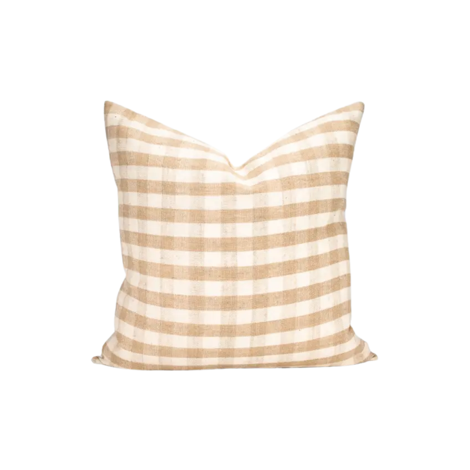 Reva Check Tan Pillow Cover